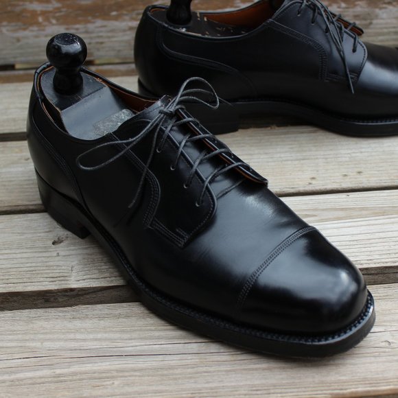 Vintage the Hartt Shoe Black Cap Toe Gunboat Derby - Picture 2 of 14